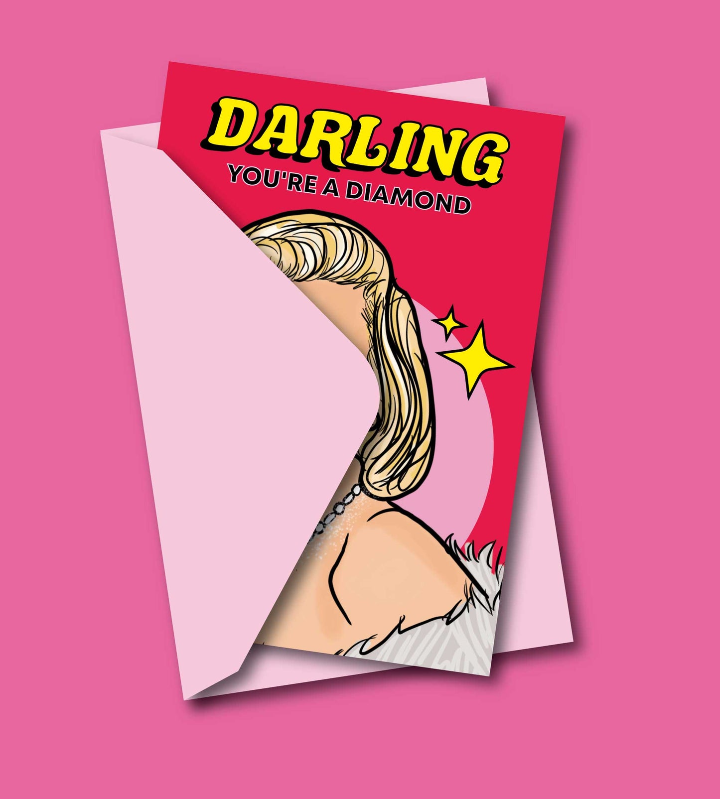 Marilyn Monroe Diamond Greeting Card