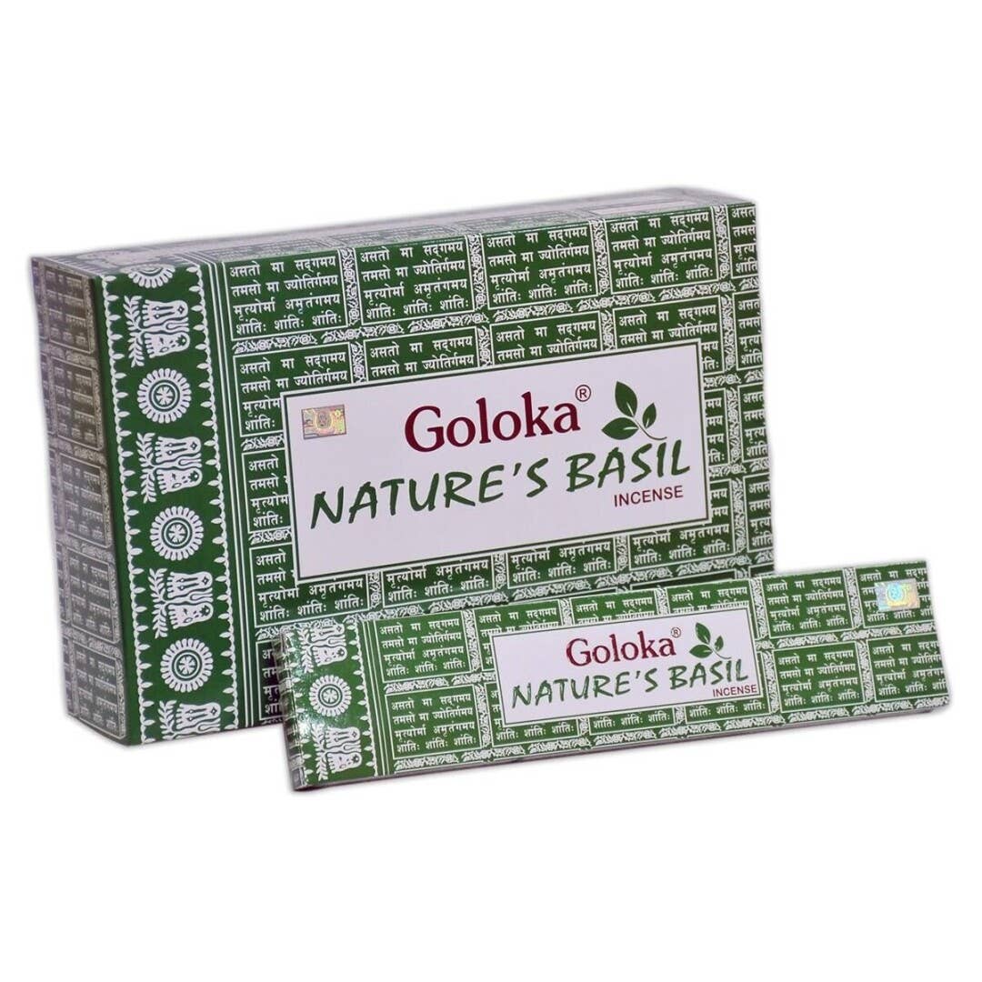 Røkelse Goloka Nature's 15g Basil