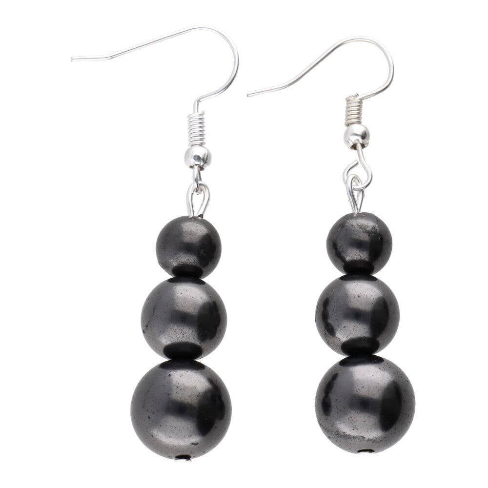 Shungit Sphere Earrings
