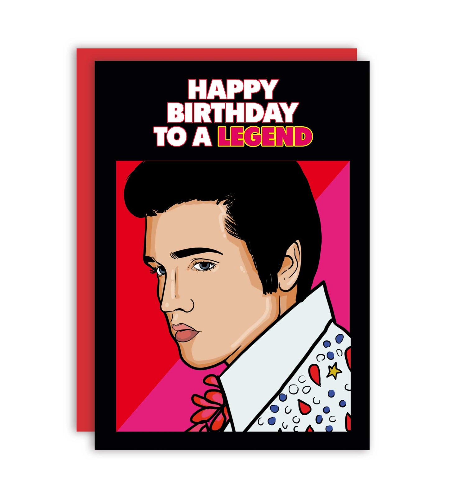 Happy Birthday To A Legend Elvis Greeting Card