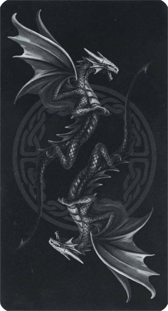 Anne Stokes Dragon Tarot Cards Deck Fournier