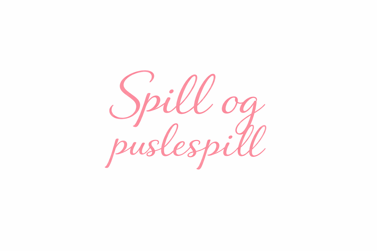 Spill og Puslespill