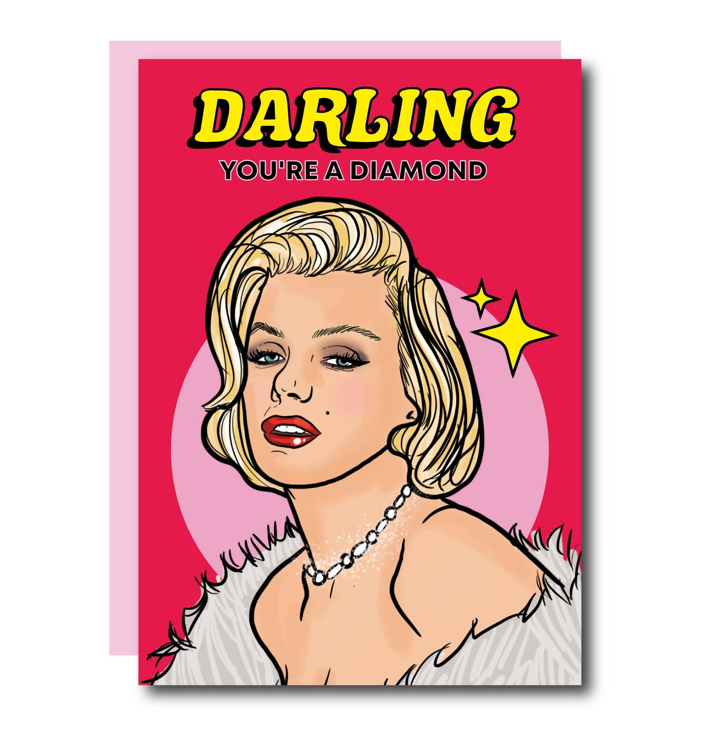 Marilyn Monroe Diamond Greeting Card