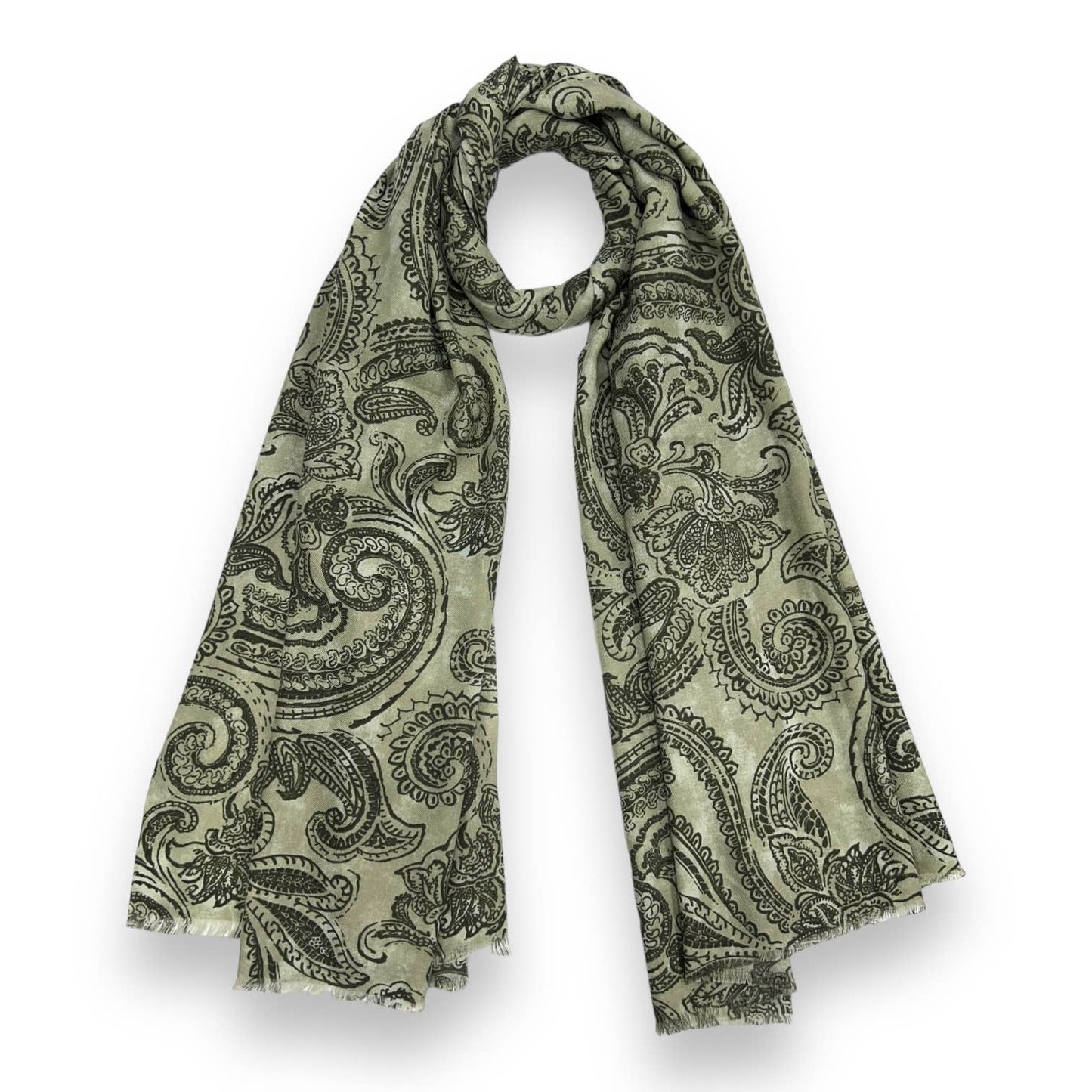 Skjerf med Paisley mønster