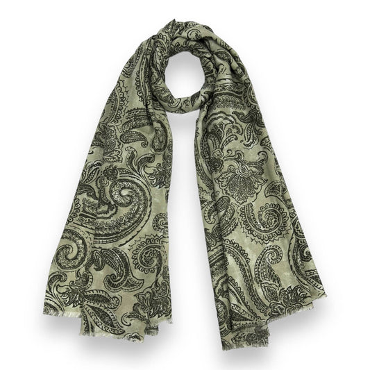 Skjerf med Paisley mønster