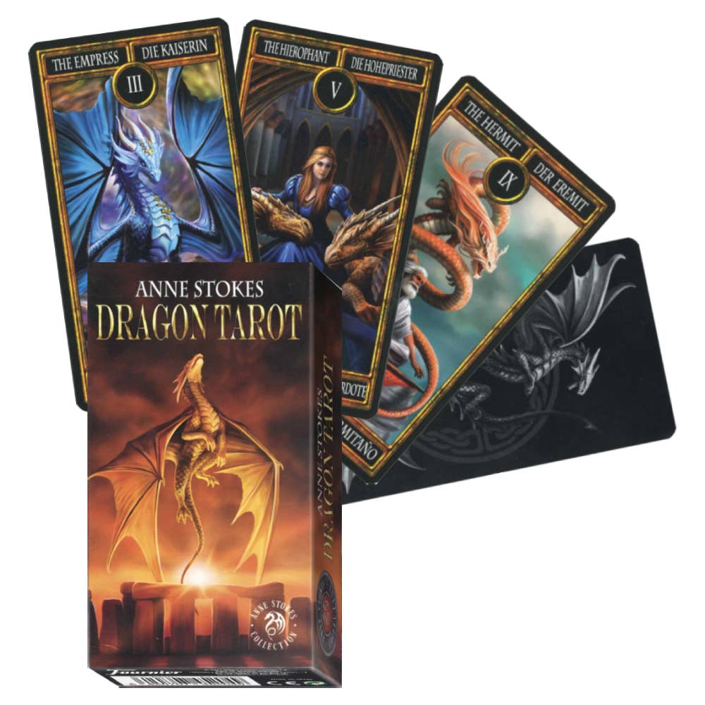 Anne Stokes Dragon Tarot Cards Deck Fournier