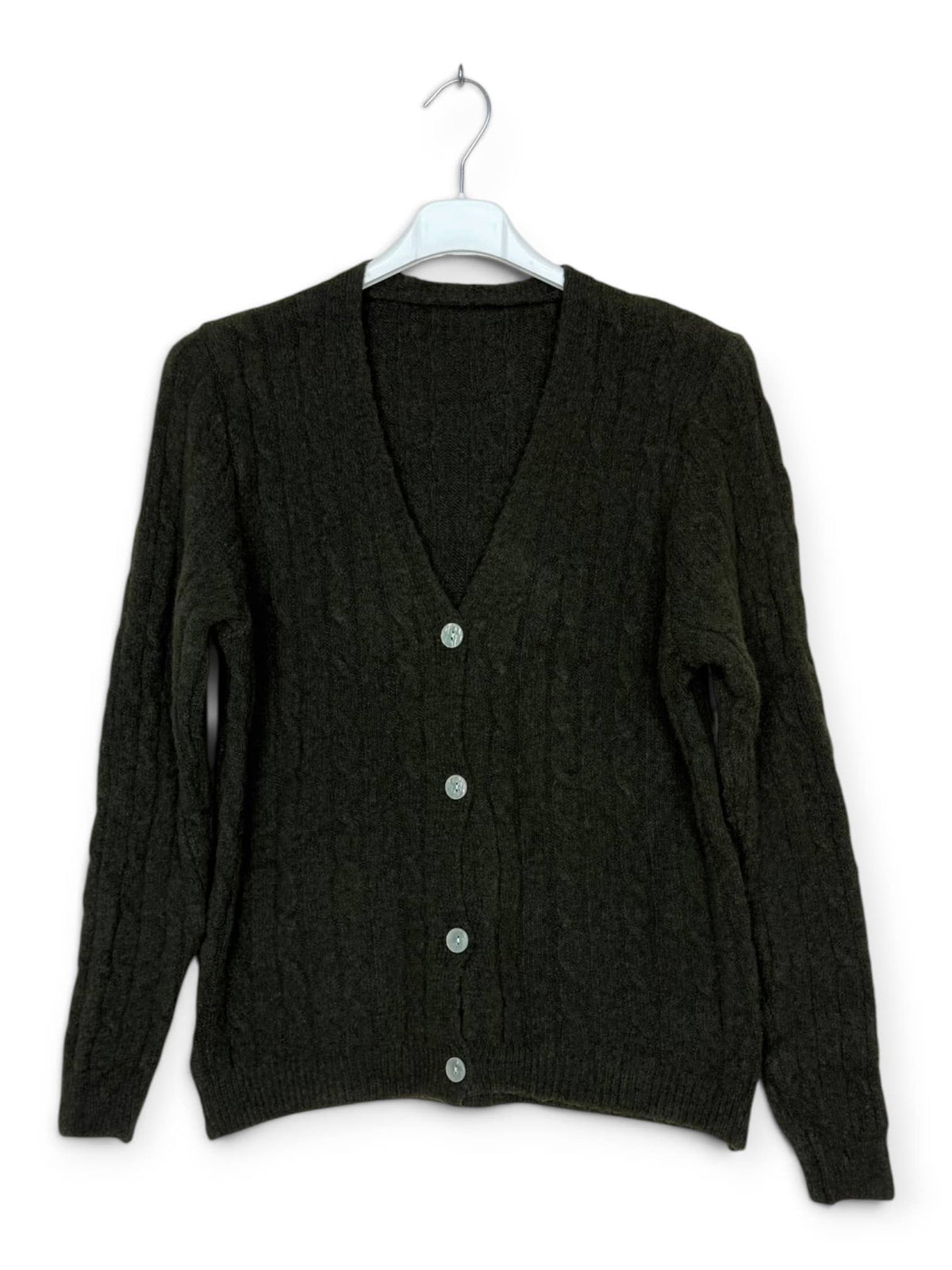 Myk cardigan i ullblanding