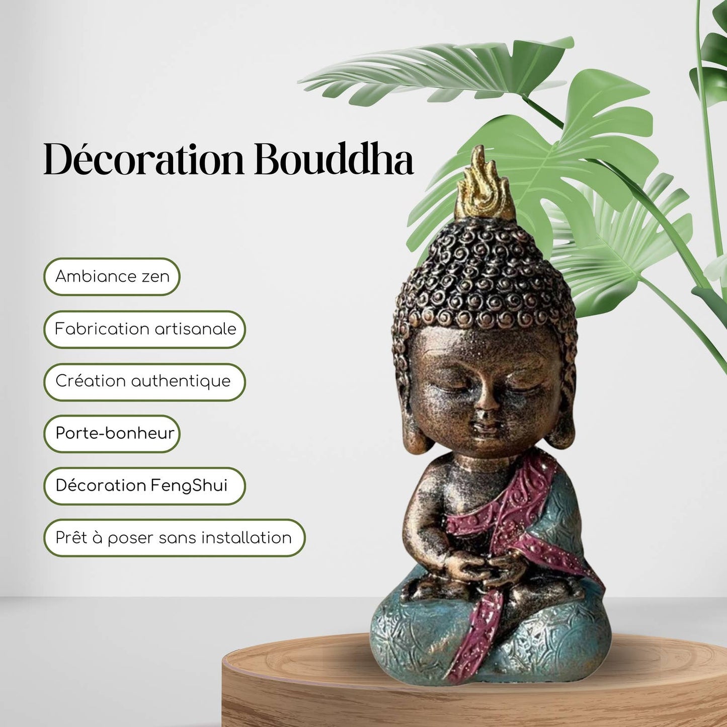 Baby Buddha figur- Feng Shui