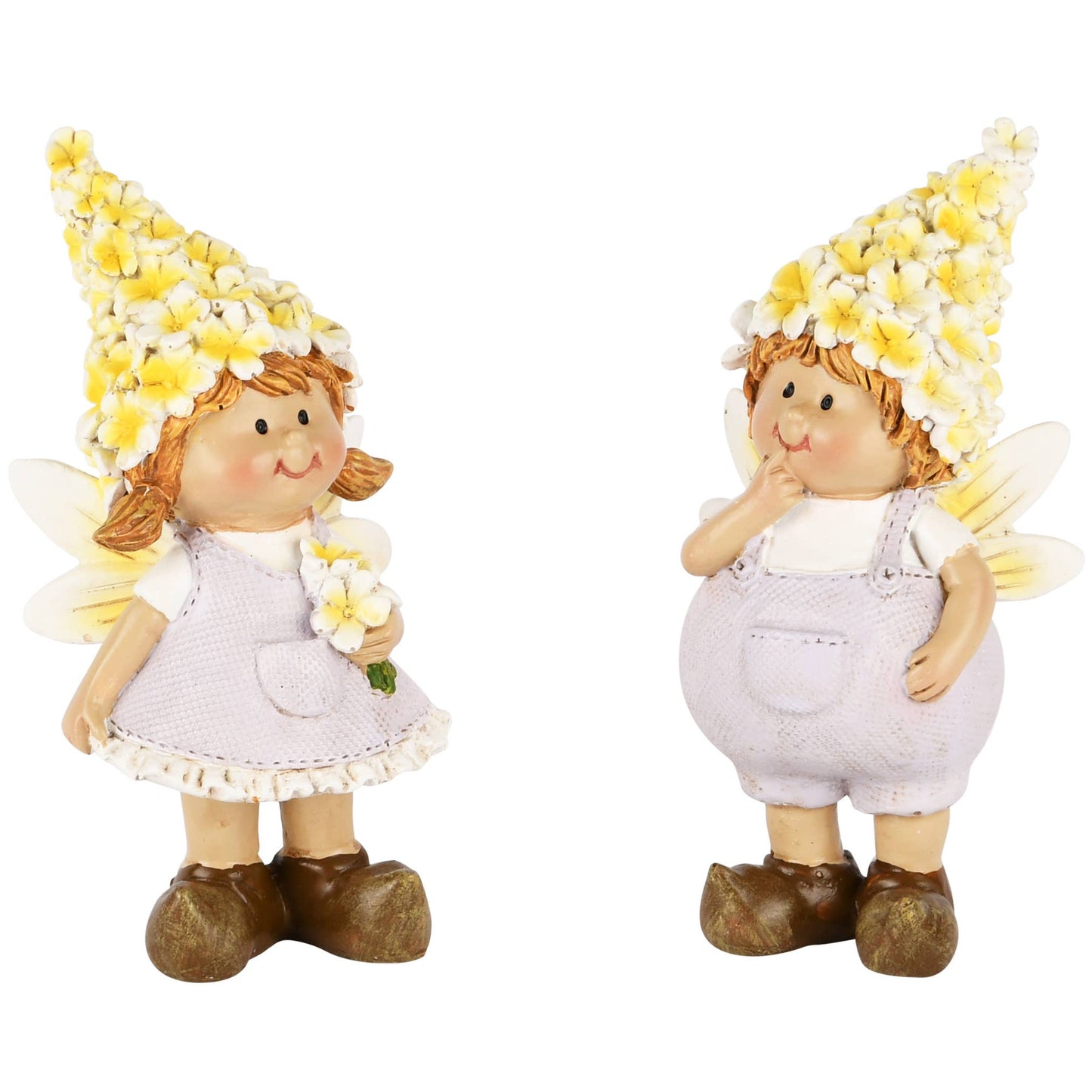 Alvebarn med blomsterhatt