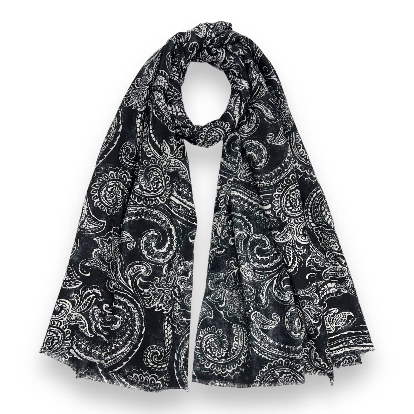 Skjerf med Paisley mønster