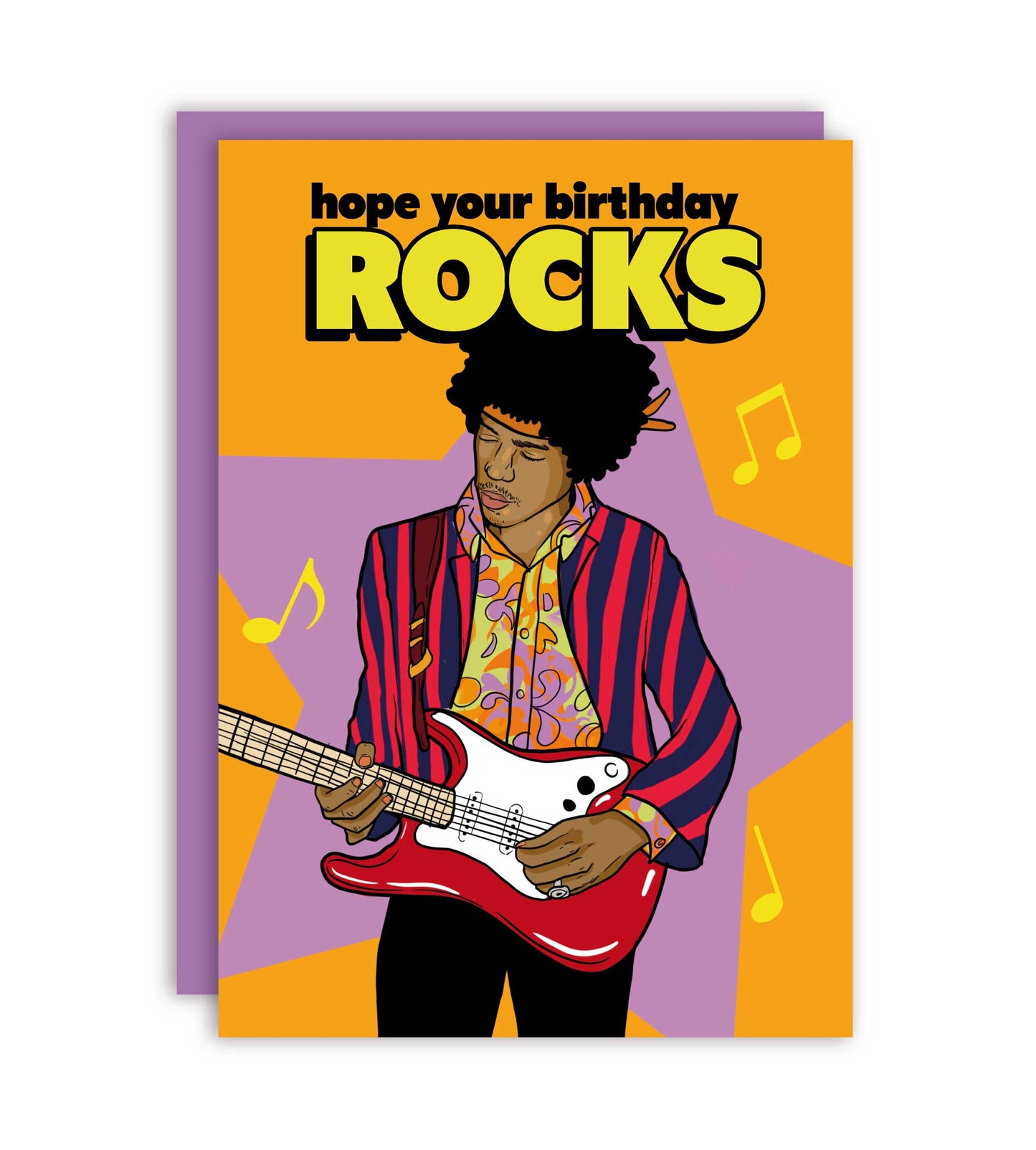 Hope Your Birthday Rocks Jimi Hendrix Greeting Card