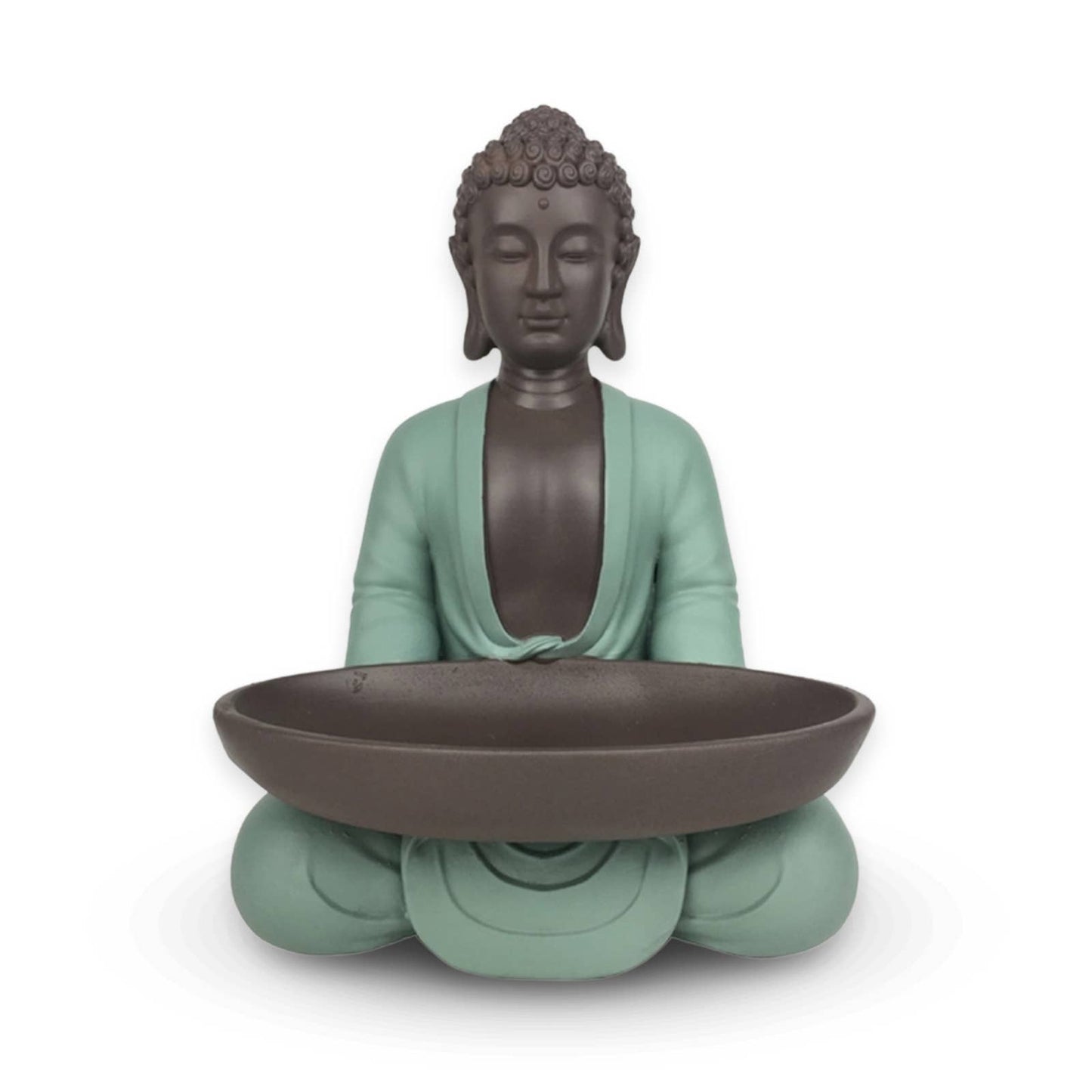 Buddha figur med fat- Feng Shui