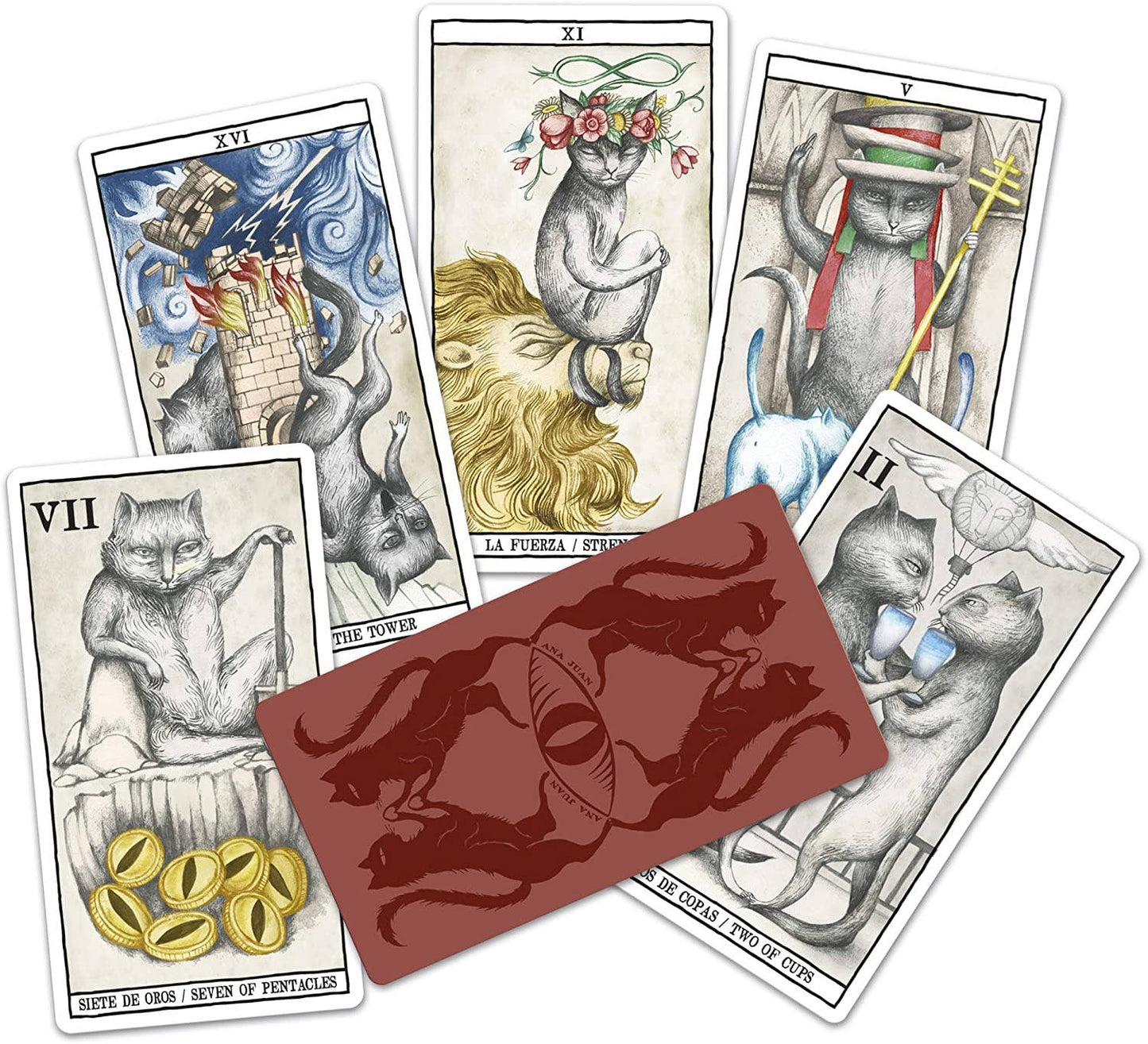 Tarot Cats Cards Fournier