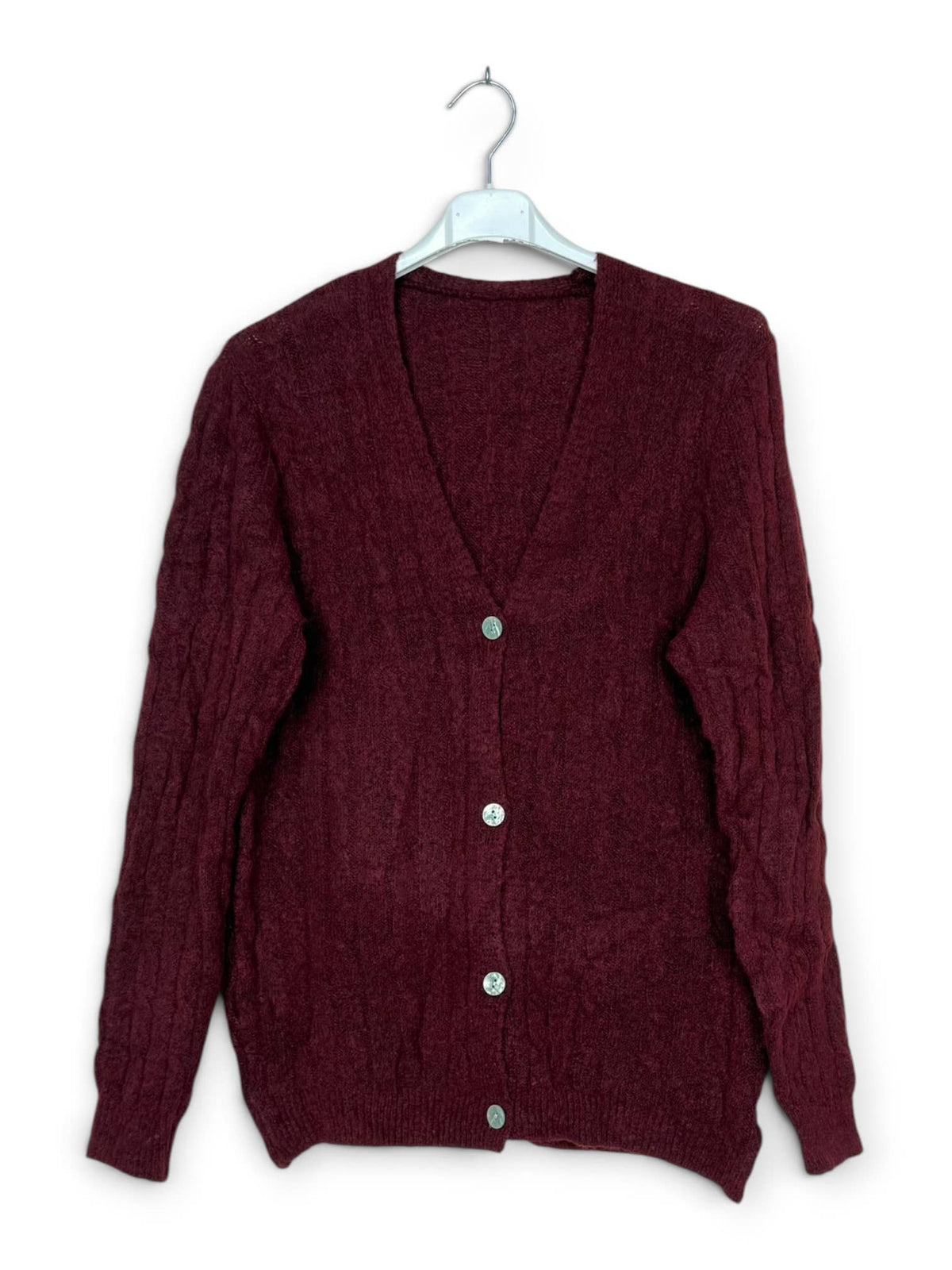 Myk cardigan i ullblanding