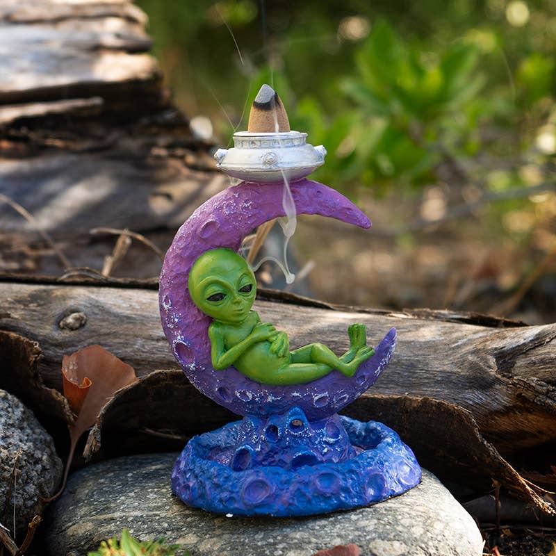15944 Alien på månen Backflow Incense Burner