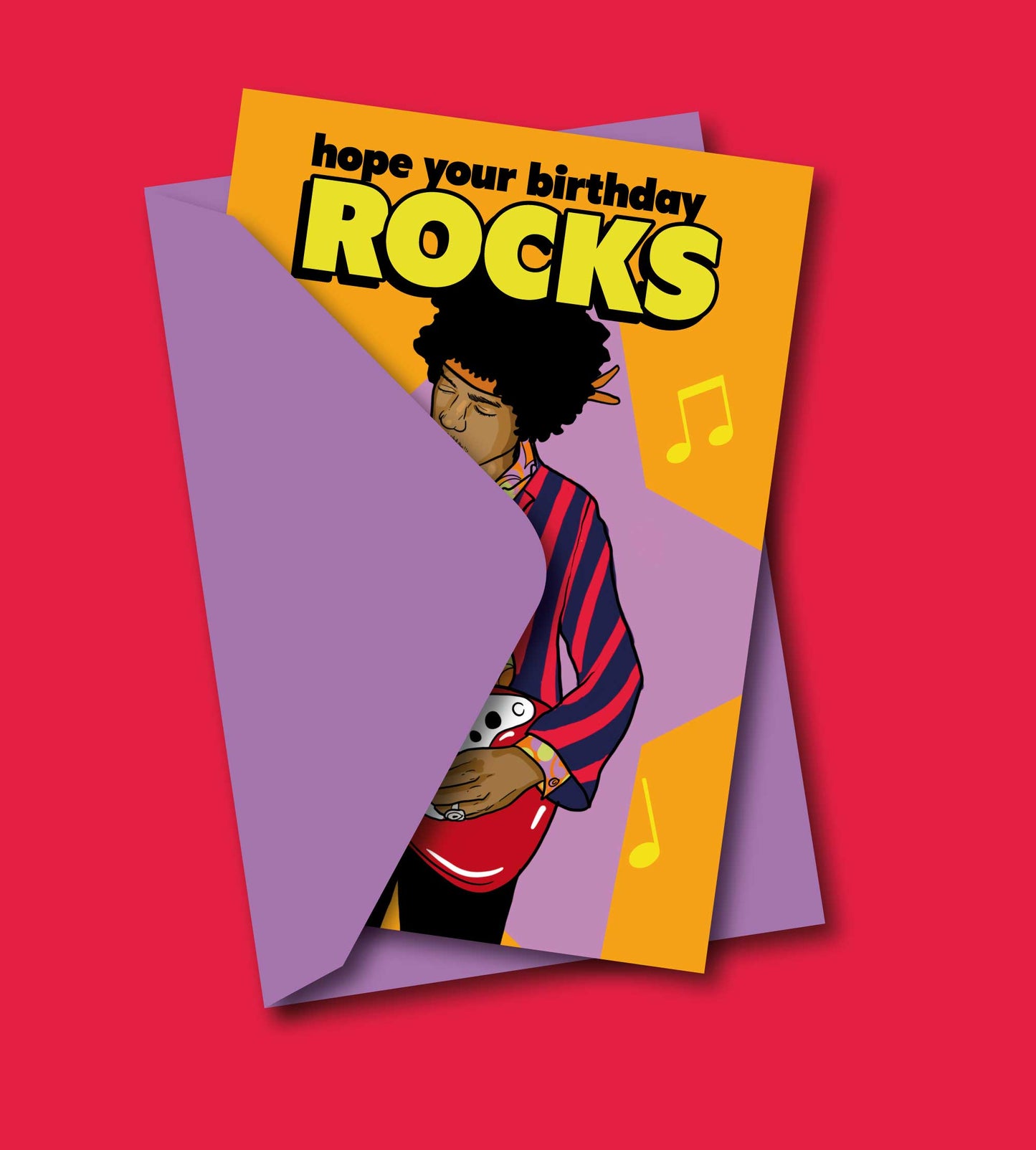 Hope Your Birthday Rocks Jimi Hendrix Greeting Card