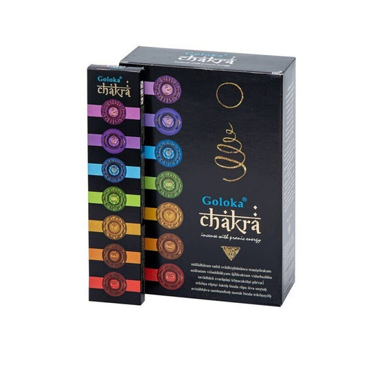 Røkelse Goloka Black 15g Chakra