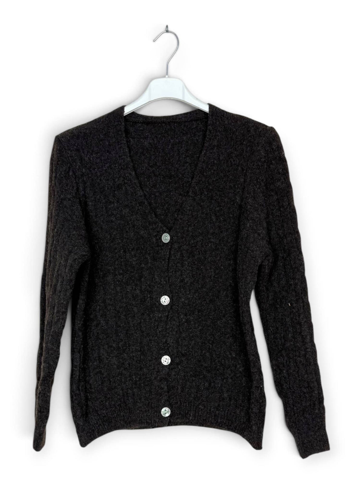 Myk cardigan i ullblanding