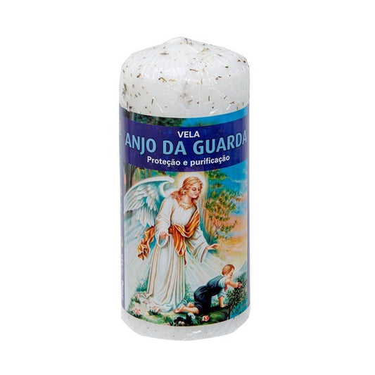 Pillar Candle Herbs 6x14cm Guardian Angel