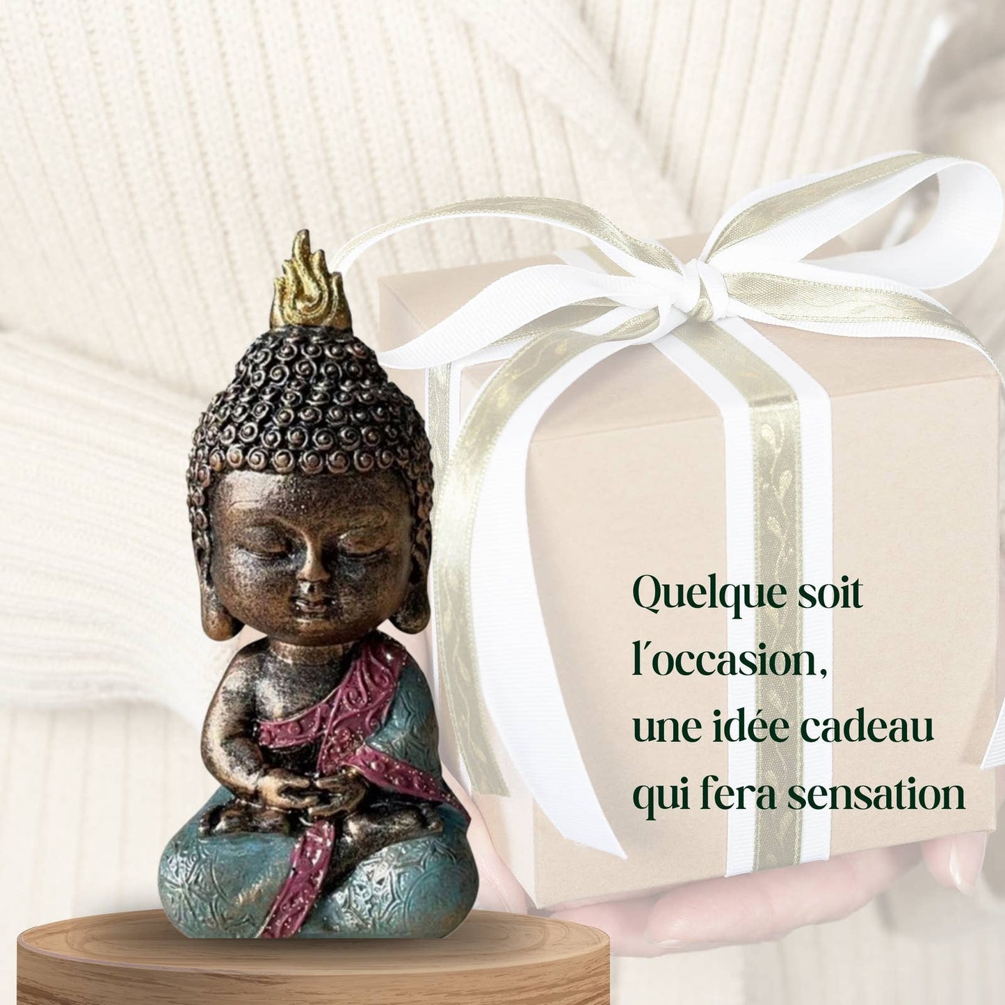 Baby Buddha figur- Feng Shui