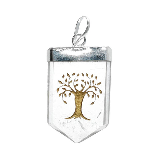 Tree of Life quartz pendant